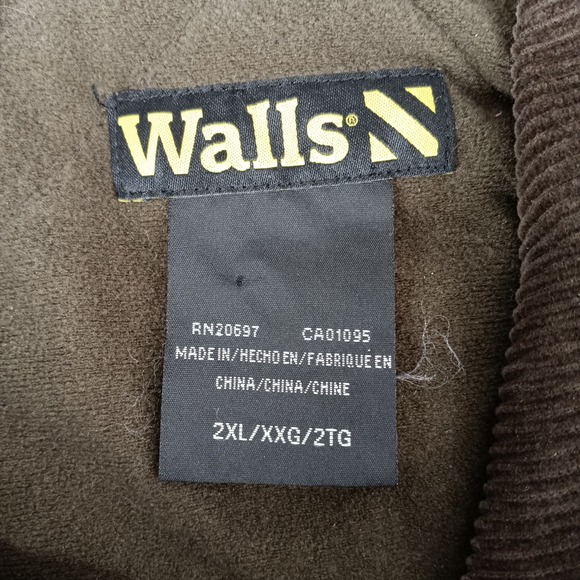 Walls Work Jacket 2XL Chore Coat Barn‎ Coat Full Zip Brown Cotton Canvas - Picture 2 of 16
